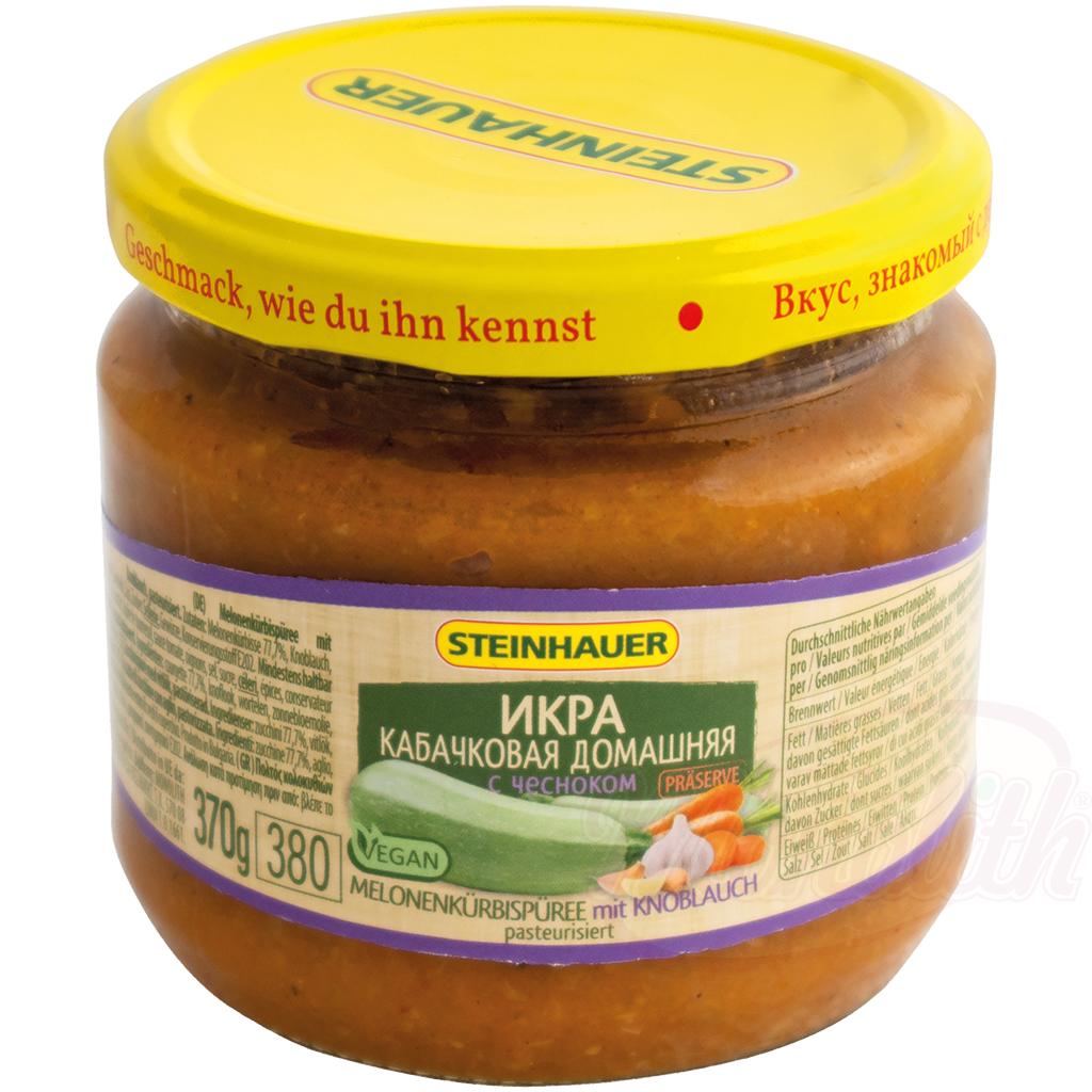 Икра кабачковая домашняя с чесноком 380ml