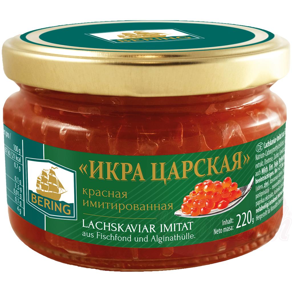 Красная имитированная икра "Икра Царская" 220 g