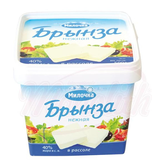 Белый сыр в рассоле "Брынза нежная" 40% жира 480g