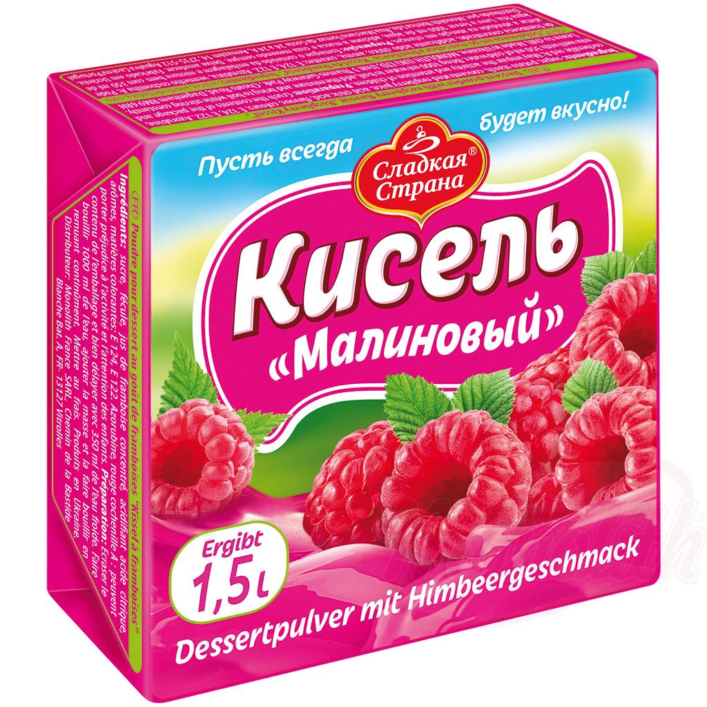 Кисель малиновый 225г